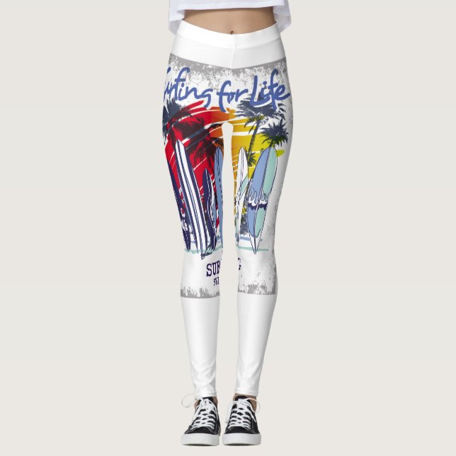 surfing for life leggings (Front)