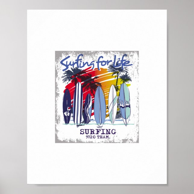 surfing for life poster (Front)