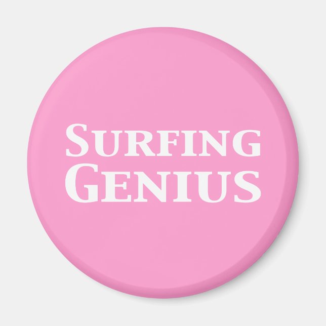 Surfing Genius Gifts Magnet (Front)