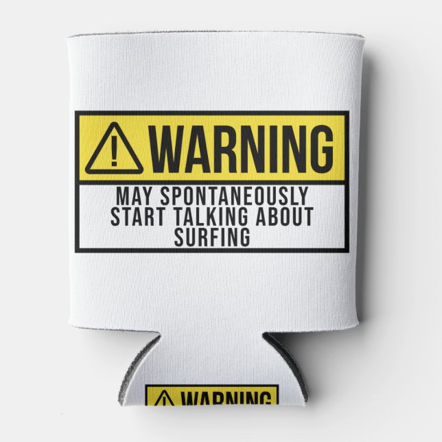 Surfing Gift - Surfer Lover Can Cooler (Front)