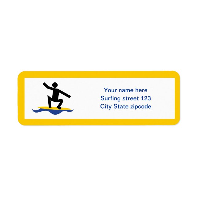 Surfing gifts, surfer on his surfboard custom (Front)