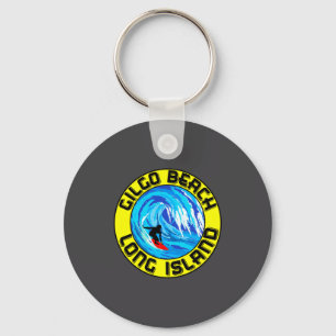 Surfing Gilgo Beach Long Island New York Surf Surf Key Ring