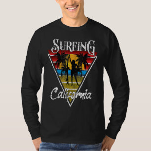 Surfing Girl California Beaches Surf Cali Beach Bu T-Shirt
