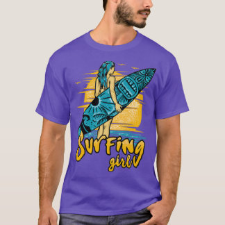 Surfing Girl Design For Surfers T-Shirt