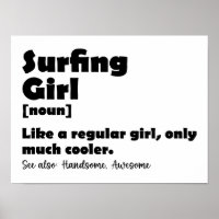 Surfing Girl Funny Definition Surfer Women Girls