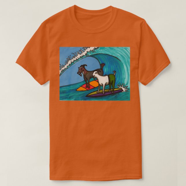 Surfing Goats T-Shirt (Design Front)