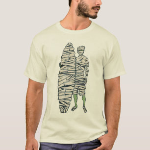 Surfing Halloween Mummy T-Shirt