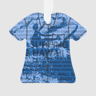 Surfing Hawaii Cutback Hawaiian Aloha Shirt Ornament