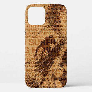 Surfing Hawaii Green Room Faux Wood Surfer  Case-Mate iPhone Case