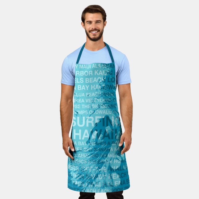 Surfing Hawaii Green Room Hawaiian Surfer Apron (Worn)