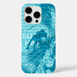 Surfing Hawaii Green Room Hawaiian Surfer - Aqua  iPhone 16 Pro Case