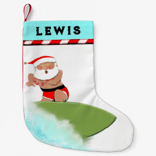 Surfing Hawaii Holiday Small Christmas Stocking
