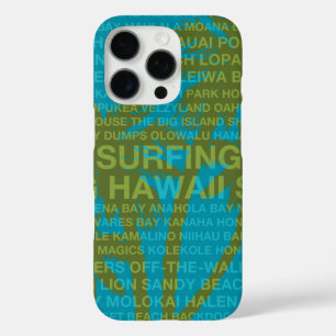 Surfing Hawaii Palm Trees Hawaiian Tropical  iPhone 16 Pro Case