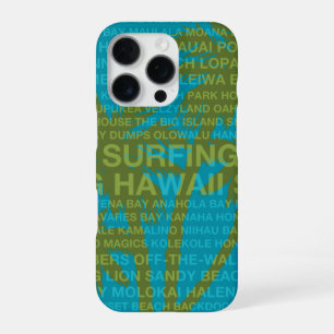 Surfing Hawaii Palm Trees Hawaiian Tropical iPhone 16 Pro Case