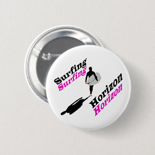 Surfing horizon T-Shirt 6 Cm Round Badge
