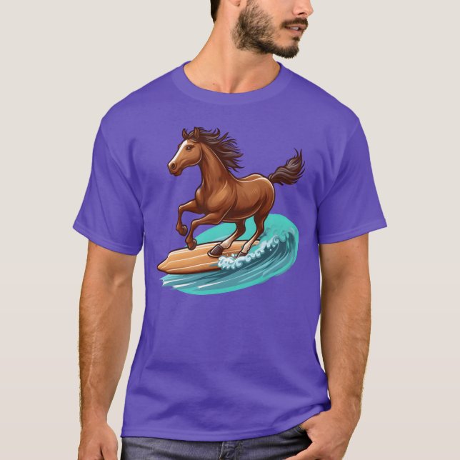 Surfing horse friends T-Shirt (Front)
