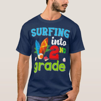 Surfing Into 2nd Grade Back To School Second Surf  T-Shirt