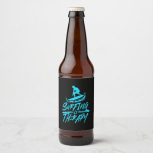 Surfing Is Therapy Beer Bottle Label