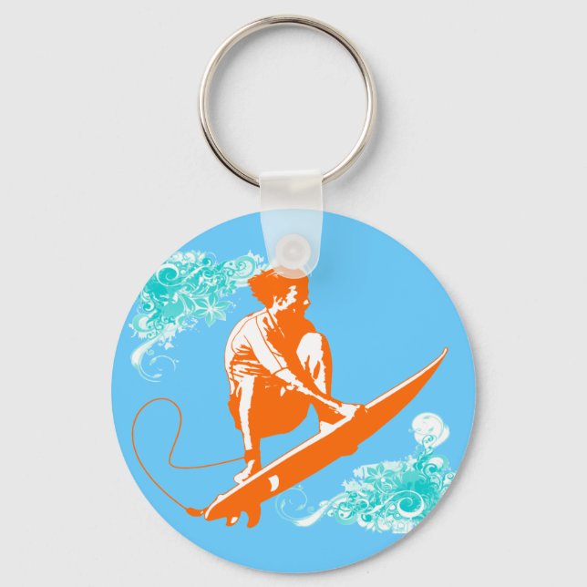 Surfing Key Ring (Front)