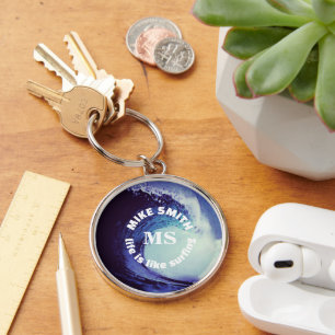 Surfing key ring
