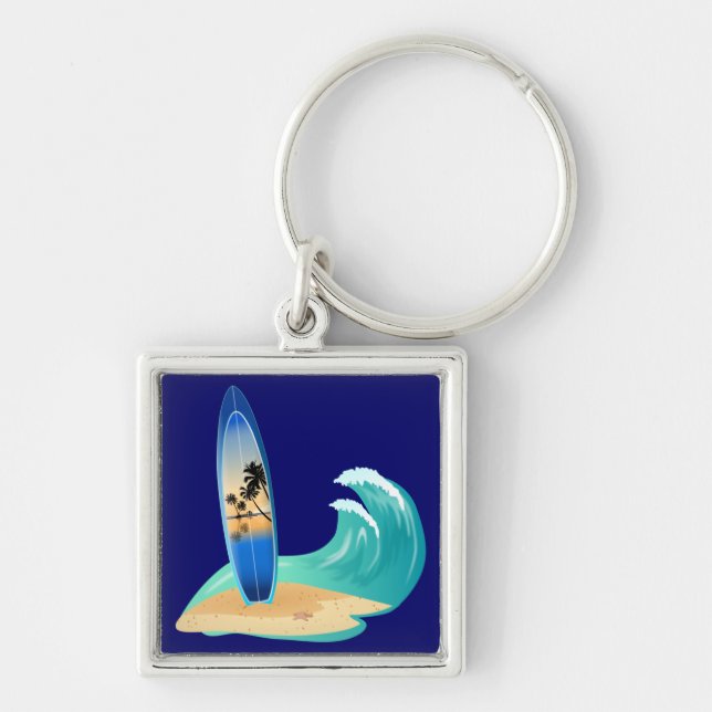 Surfing Key Ring (Front)