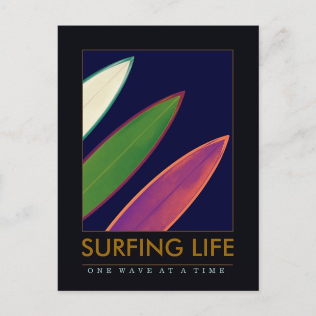 surfing life style postcard (Front)