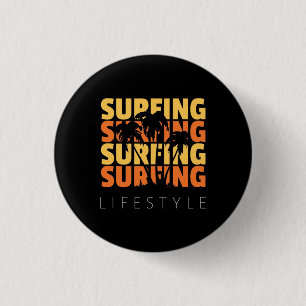 Surfing Life Style Surfing 3 Cm Round Badge