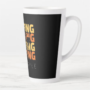 Surfing Life Style Surfing Latte Mug