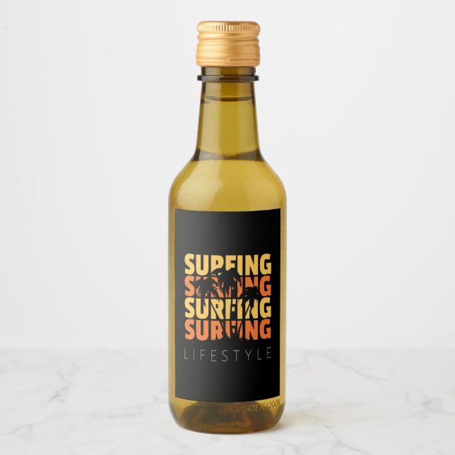 Surfing Life Style Surfing Wine Label (Front)