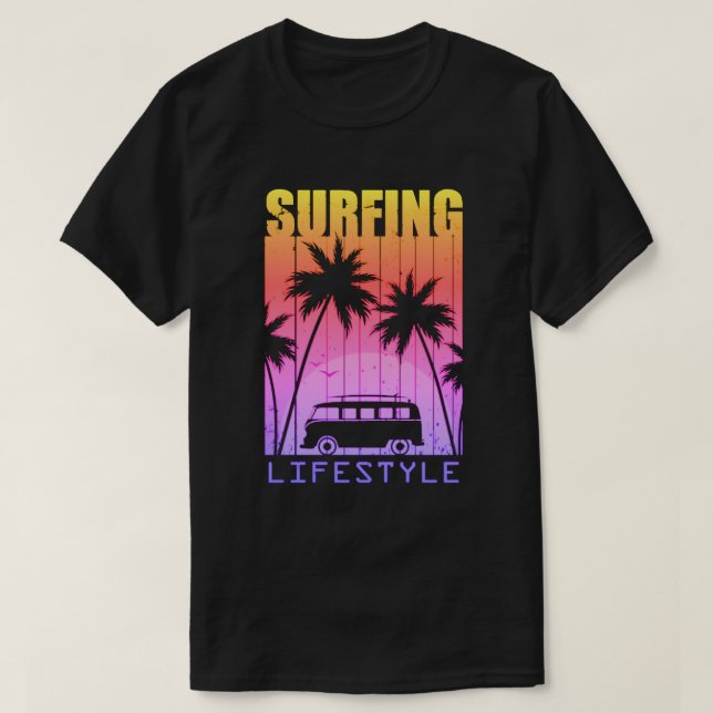 Surfing Lifestyle T-Shirt (Design Front)