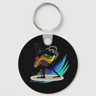 Surfing Like A Warrior  Key Ring