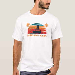 Surfing Makes Me Happy T-Shirt