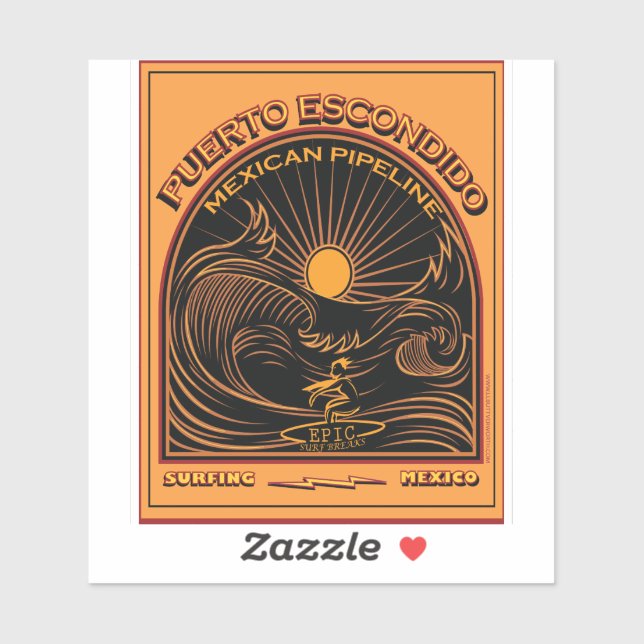 SURFING MEXICAN PIPELINE PUERTO ESCONDIDO MEXICO (Sheet)