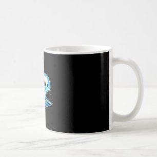 Surfing Mosasaurus Dino Funny Aquatic Dinosaur  Coffee Mug