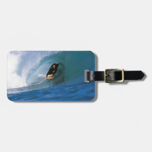 Surfing New Zealand perfect wave Luggage Tag
