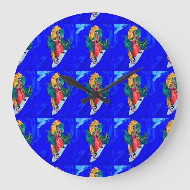 surfing nuns on blue wave clock (Front)