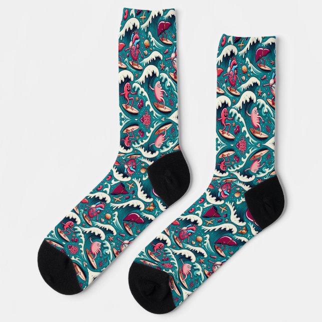 Surfing Organs Socks (Left)