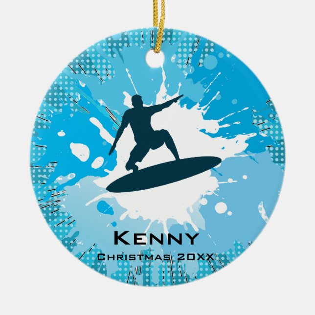 Surfing Ornament (Front)