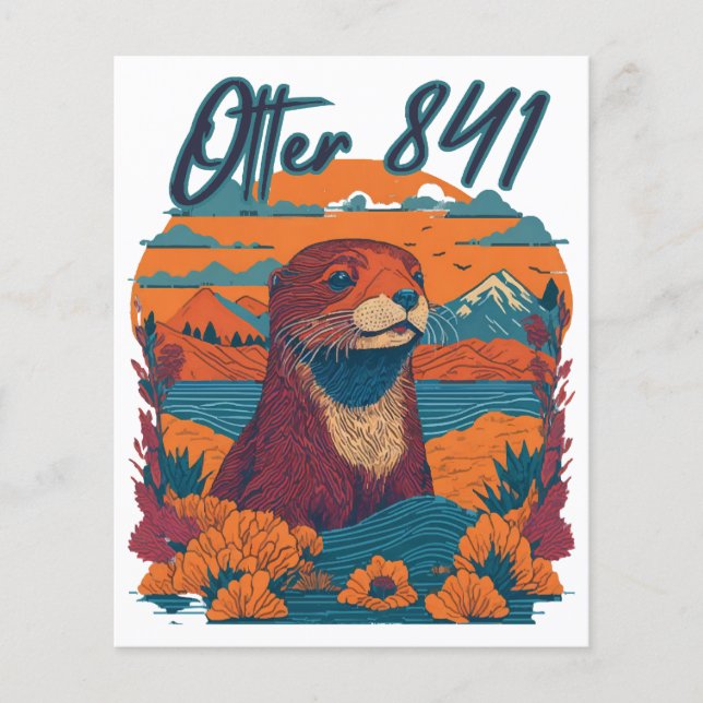 Surfing Otter 841 Otter My Way California Sea Otte (Front)