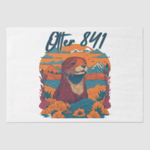 Surfing Otter 841 Otter My Way California Sea Otte Tissue Paper