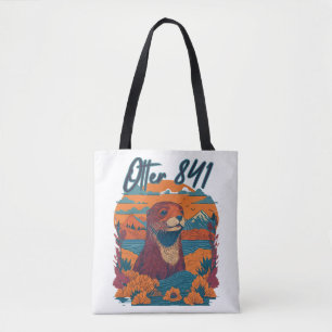 Surfing Otter 841 Otter My Way California Sea Otte Tote Bag