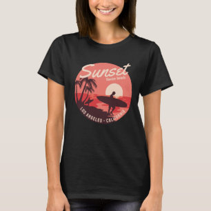 Surfing paradise sunset T-Shirt