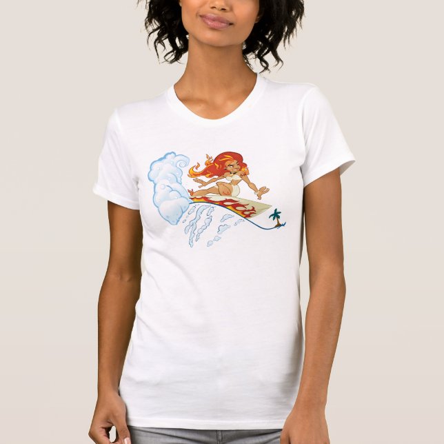 Surfing Pele T-Shirt (Front)