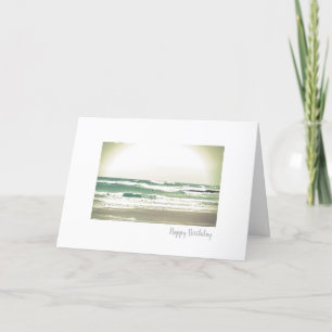 Surfing photograph birthday card