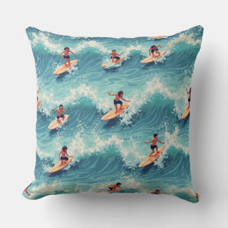 Surfing pillow cushion