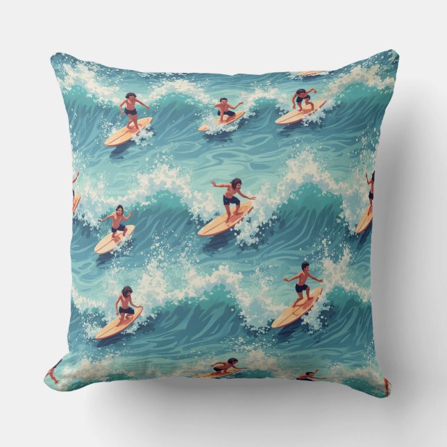 Surfing pillow cushion (Front)