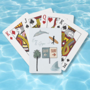 Surfing   playing cards