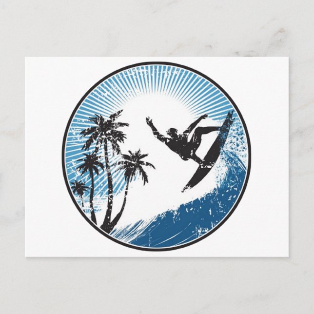 Surfing Postcard (Front)