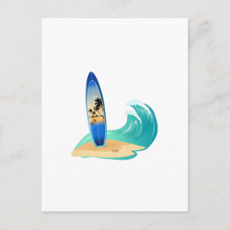 Surfing Postcard