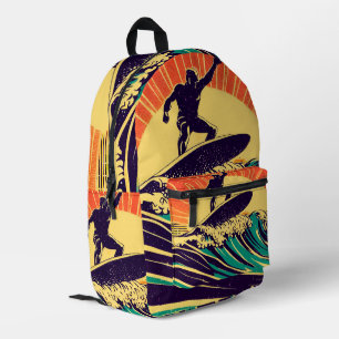 Surfing Printed Backpack